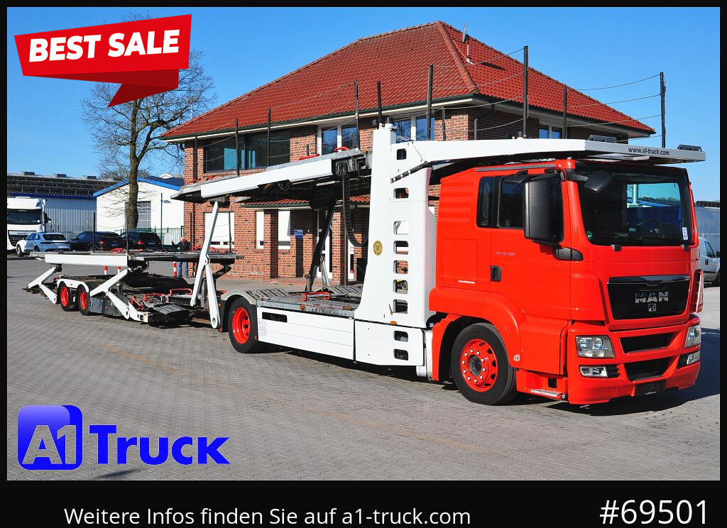 MAN 18.400 TGX, Autotransporter Kässbohrer, - Autotransporter LKW: das Bild 1 MAN 18.400 TGX, Autotransporter Kässbohrer, - Autotransporter LKW: das Bild 1