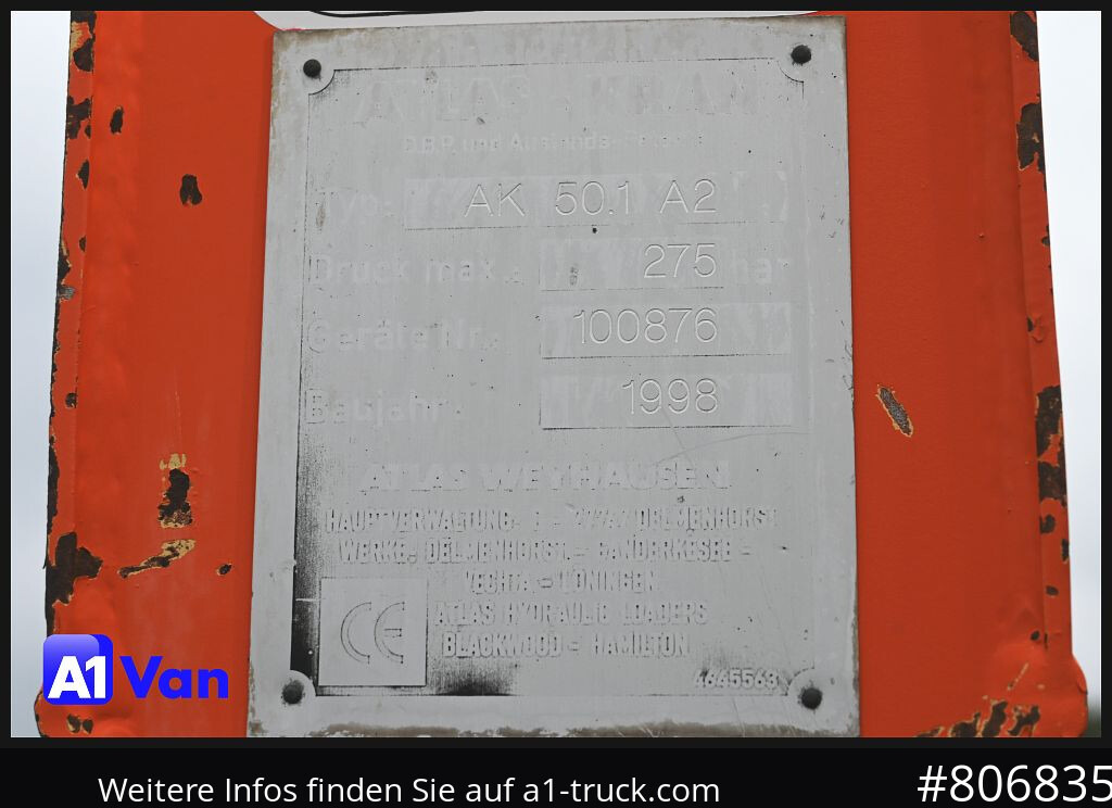 MAN TGL 8.180 Kipper Kran, Meiller, Atlas, AHK - Kipper, Autokran: das Bild 4 MAN TGL 8.180 Kipper Kran, Meiller, Atlas, AHK - Kipper, Autokran: das Bild 4