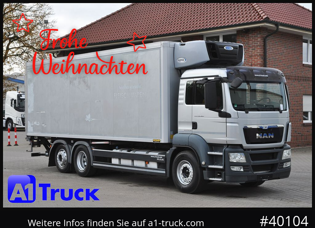 MAN TGS 26.360, Carrier 1150 Rolltor+ LBW, Liftachse, - Kühlkoffer LKW: das Bild 1 MAN TGS 26.360, Carrier 1150 Rolltor+ LBW, Liftachse, - Kühlkoffer LKW: das Bild 1