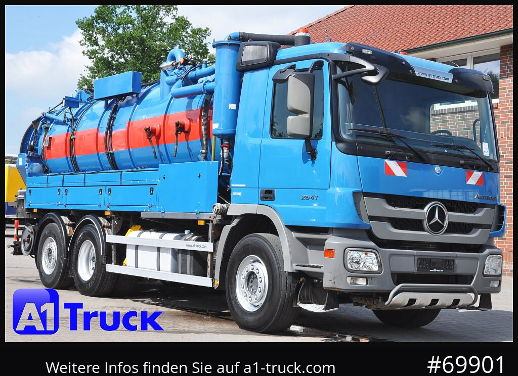 MERCEDES-BENZ 2541 Actros Saug-Spülwagen Hellmers, 15,5m³, - Saug-/ Spülfahrzeug: das Bild 1 MERCEDES-BENZ 2541 Actros Saug-Spülwagen Hellmers, 15,5m³, - Saug-/ Spülfahrzeug: das Bild 1