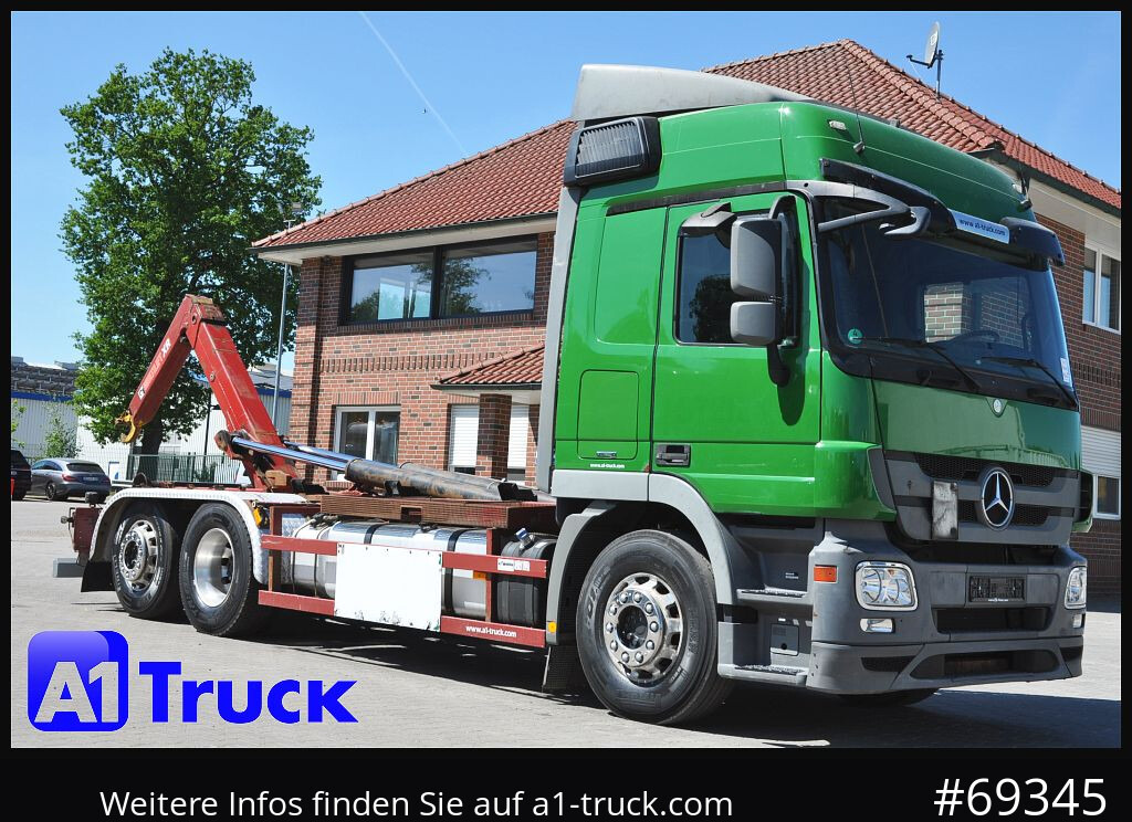 MERCEDES-BENZ Actros 2544 MP, HIAB XR 21S, Retarder - Abrollkipper: das Bild 1 MERCEDES-BENZ Actros 2544 MP, HIAB XR 21S, Retarder - Abrollkipper: das Bild 1