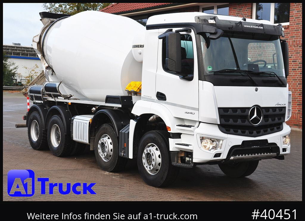 MERCEDES-BENZ Arocs 3240, Liebherr HTM 905 9m³, - Fahrmischer: das Bild 1 MERCEDES-BENZ Arocs 3240, Liebherr HTM 905 9m³, - Fahrmischer: das Bild 1