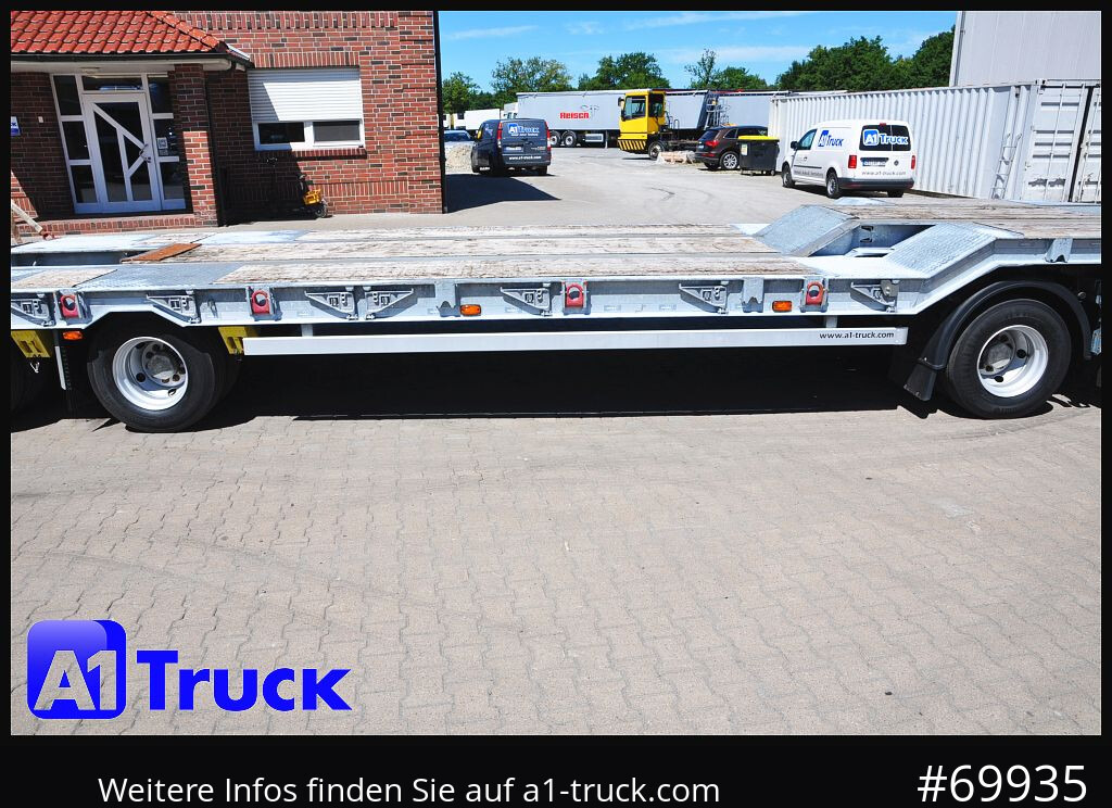 Tieflader Anhänger Für die Beförderung von schwere Technik MUELLER-MITTELTAL T4 Profi, 4 achs Tieflader, hydr. Rampen,: das Bild 15