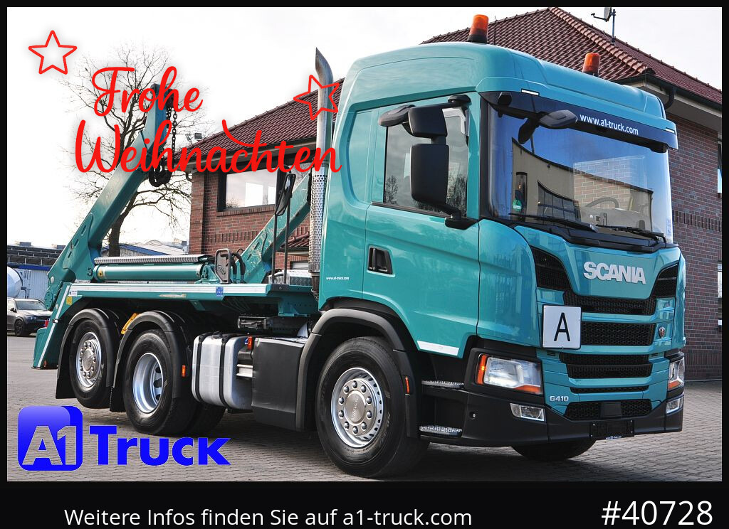 SCANIA G410 Meiller AK 16 Funk Lenkachse - Absetzkipper: das Bild 1 SCANIA G410 Meiller AK 16 Funk Lenkachse - Absetzkipper: das Bild 1