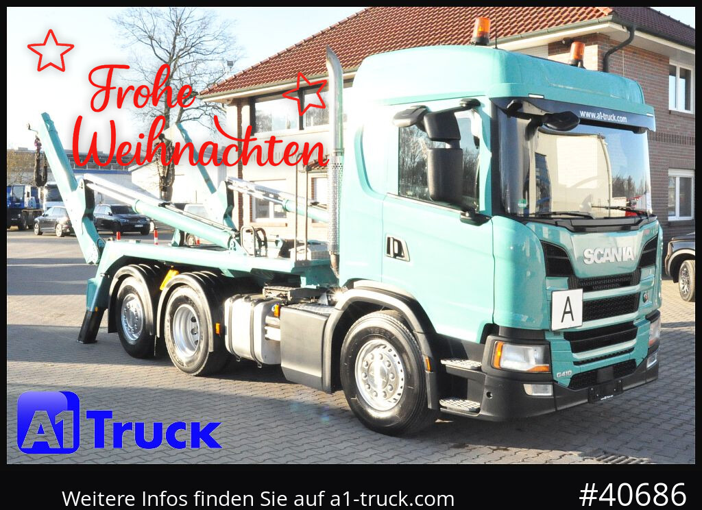 SCANIA G410 Meiller AK 16 Funk Lenkachse - Absetzkipper: das Bild 1 SCANIA G410 Meiller AK 16 Funk Lenkachse - Absetzkipper: das Bild 1