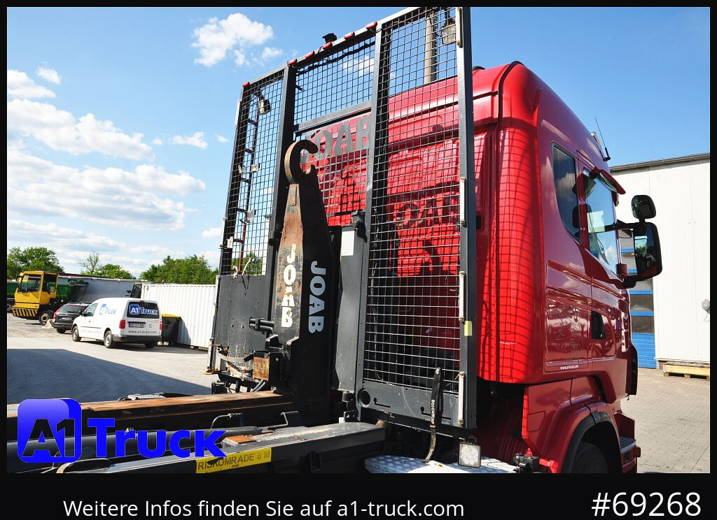 SCANIA R480, Abrollkipper Joab, 8x4, Lift-Lenkachse, - Abrollkipper: das Bild 4 SCANIA R480, Abrollkipper Joab, 8x4, Lift-Lenkachse, - Abrollkipper: das Bild 4
