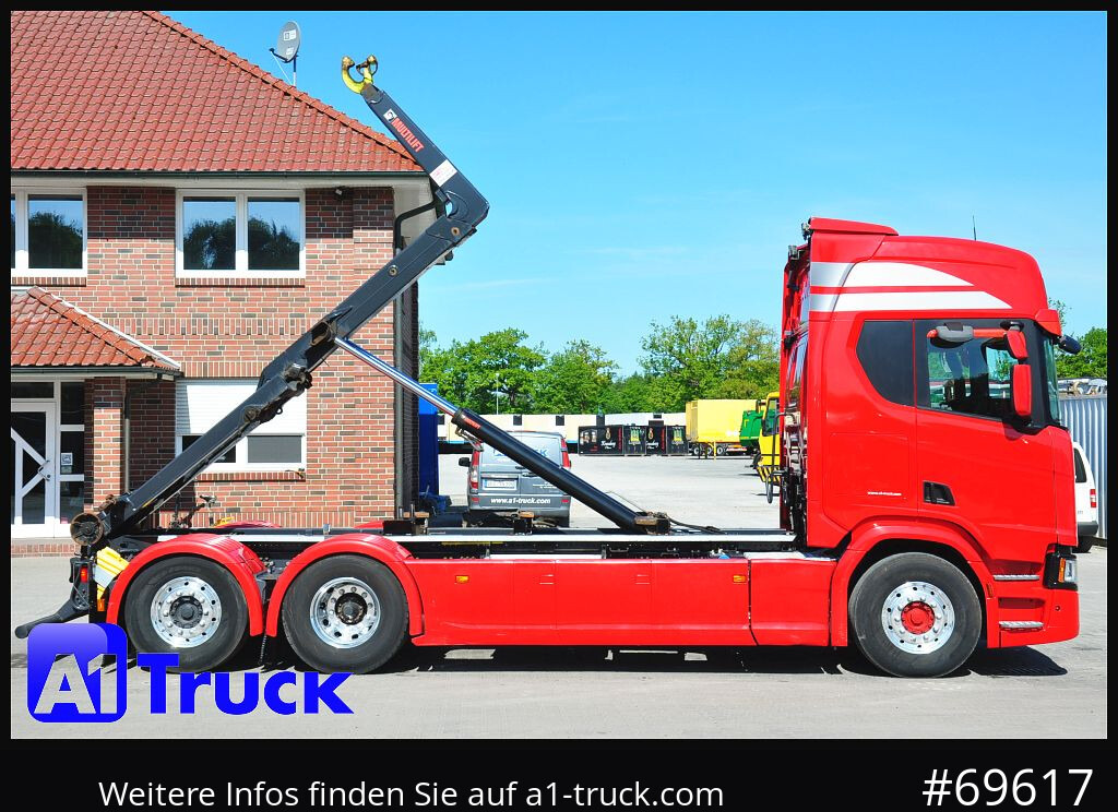 SCANIA R500, Abrollkipper, HIAB, Lift-Lenkachse, - Abrollkipper: das Bild 3 SCANIA R500, Abrollkipper, HIAB, Lift-Lenkachse, - Abrollkipper: das Bild 3