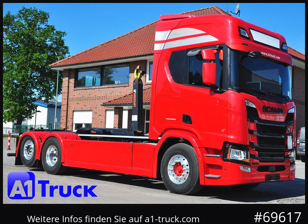 SCANIA R500, Abrollkipper, HIAB, Lift-Lenkachse, - Abrollkipper: das Bild 1 SCANIA R500, Abrollkipper, HIAB, Lift-Lenkachse, - Abrollkipper: das Bild 1
