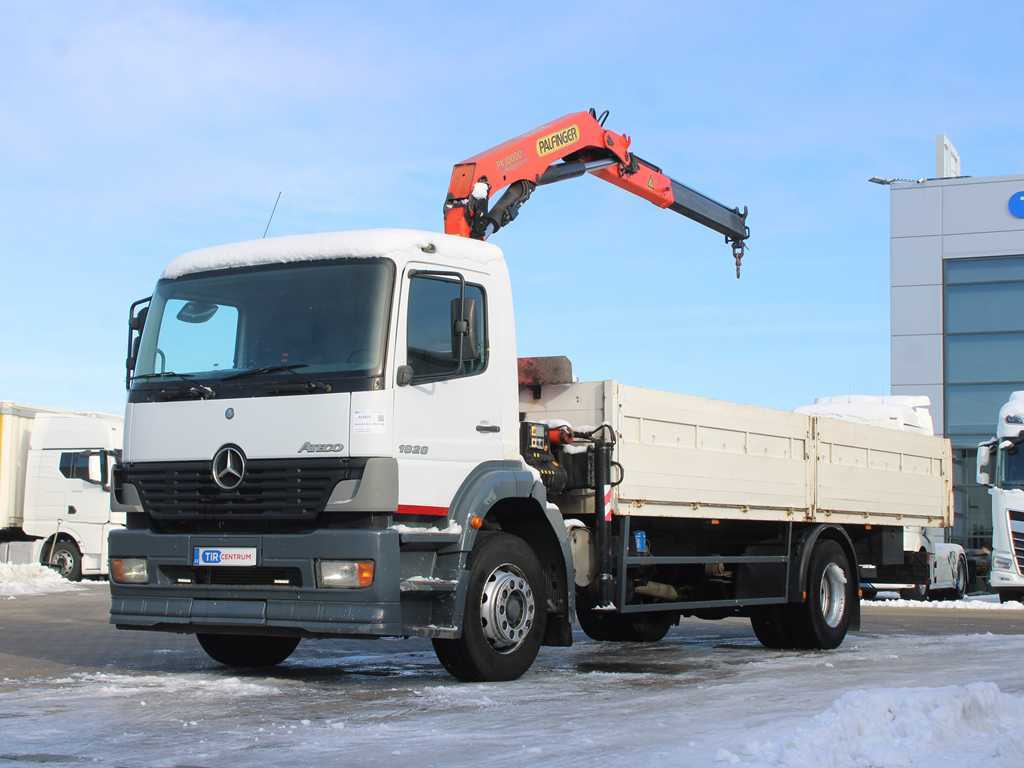 Mercedes-Benz ATEGO 1828, EURO 5, SIDE BOARD, HYDRAULIC ARM PALFINGER PK10000 - Pritsche LKW, Autokran: das Bild 1 Mercedes-Benz ATEGO 1828, EURO 5, SIDE BOARD, HYDRAULIC ARM PALFINGER PK10000 - Pritsche LKW, Autokran: das Bild 1