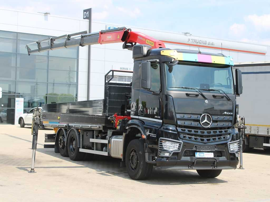 Mercedes-Benz Arocs 2542, 6X2, EURO 6, CAMERA, PALFINGER PK 24 - Pritsche LKW, Autokran: das Bild 2 Mercedes-Benz Arocs 2542, 6X2, EURO 6, CAMERA, PALFINGER PK 24 - Pritsche LKW, Autokran: das Bild 2
