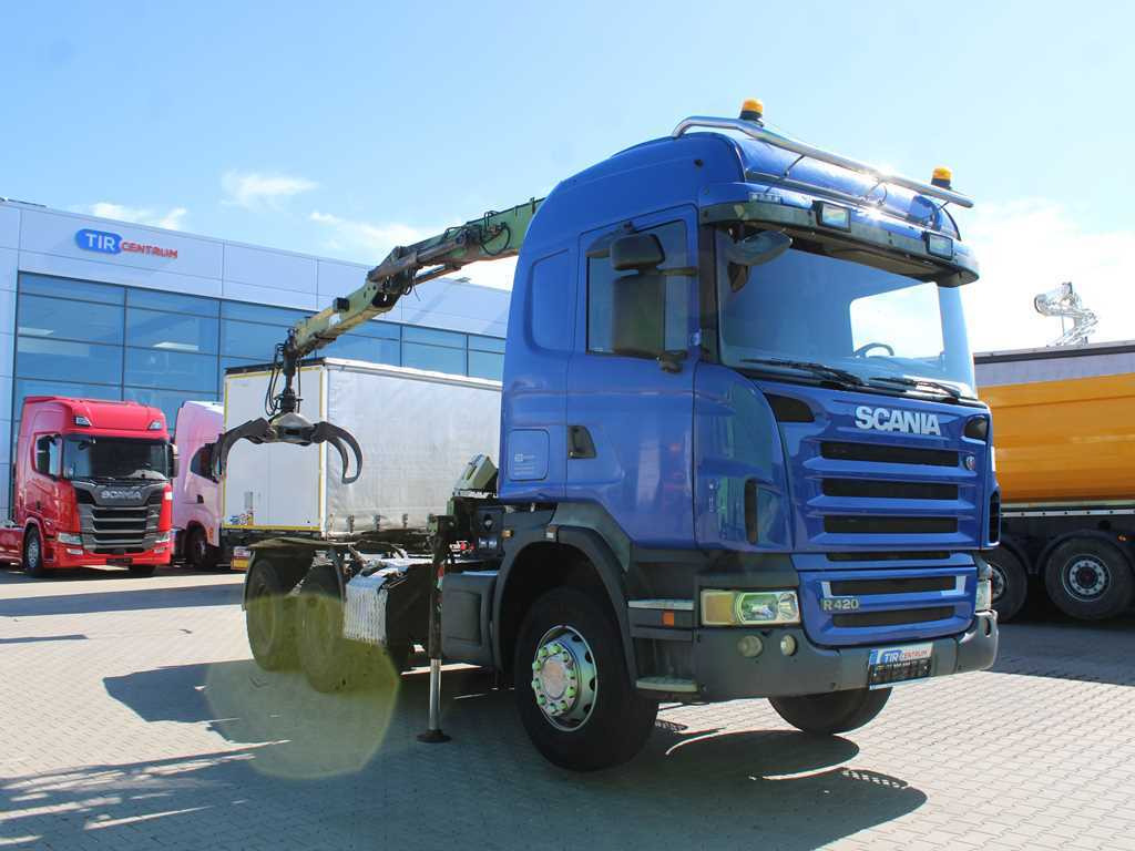 Scania R420, 6x4, EURO 3, HYDRAULIC ARM LOGLIFT F135ZT94A, LIGHTS - Sattelzugmaschine: das Bild 3 Scania R420, 6x4, EURO 3, HYDRAULIC ARM LOGLIFT F135ZT94A, LIGHTS - Sattelzugmaschine: das Bild 3