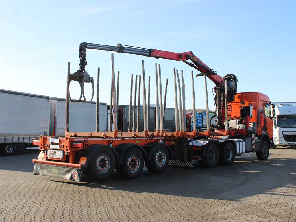 Scania R500, 6x6, RETARDER, OPTICRUISE, PALFINGER EPSILON Q170Z96, NAVIGATION - Sattelzugmaschine, Holzauflieger: das Bild 4 Scania R500, 6x6, RETARDER, OPTICRUISE, PALFINGER EPSILON Q170Z96, NAVIGATION - Sattelzugmaschine, Holzauflieger: das Bild 4