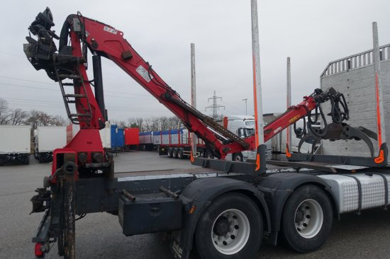 Holztransporter DAF FAT XF 510 mit Penz Ladekran 15Z8.70 inkl. Holzgreifer 6x4: das Bild 8