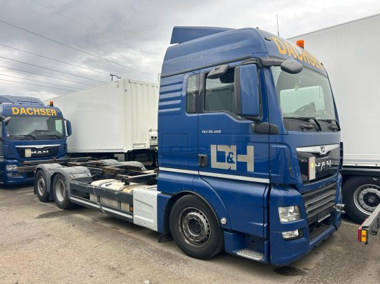 MAN TGX 26.440 XLX 6x2 Liftachse, Euro 6, Motorschaden - Containerwagen/ Wechselfahrgestell LKW: das Bild 1 MAN TGX 26.440 XLX 6x2 Liftachse, Euro 6, Motorschaden - Containerwagen/ Wechselfahrgestell LKW: das Bild 1