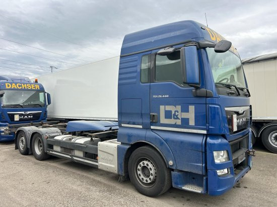 MAN TGX 26.440 XLX 6x2 Liftachse, Euro 6, Retarder, Motorschaden - Containerwagen/ Wechselfahrgestell LKW: das Bild 1 MAN TGX 26.440 XLX 6x2 Liftachse, Euro 6, Retarder, Motorschaden - Containerwagen/ Wechselfahrgestell LKW: das Bild 1