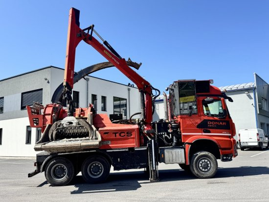 Holzschredder, LKW Mercedes-Benz ACTROS 6x4 DONAR 5810K ? Hack-LKW / Mobilhacker | TCS Umwelttechnik: das Bild 8