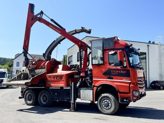 Holzschredder, LKW Mercedes-Benz ACTROS 6x4 DONAR 5810K ? Hack-LKW / Mobilhacker | TCS Umwelttechnik: das Bild 11
