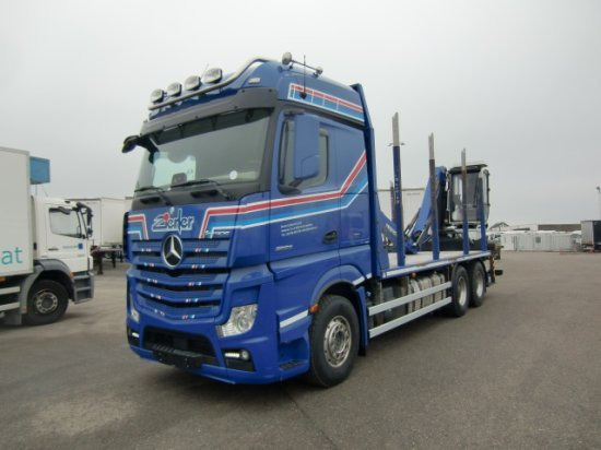 Mercedes-Benz Actros 2653 6x4 Holz Palfinger Kabinenkran - Holztransporter, Autokran: das Bild 1 Mercedes-Benz Actros 2653 6x4 Holz Palfinger Kabinenkran - Holztransporter, Autokran: das Bild 1