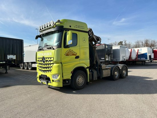 Mercedes-Benz Actros 3363 6x4, Palfinger Epsilon Kran - Holztransporter, Autokran: das Bild 1 Mercedes-Benz Actros 3363 6x4, Palfinger Epsilon Kran - Holztransporter, Autokran: das Bild 1