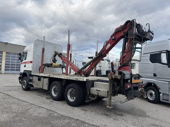 Scania G490 6X6 Blatt-Blatt Penz Kran 12.Z8.70 - Holztransporter, Autokran: das Bild 4 Scania G490 6X6 Blatt-Blatt Penz Kran 12.Z8.70 - Holztransporter, Autokran: das Bild 4