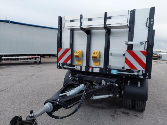 Schwarzmüller 2-Achs Jumbo-Baustoff-Plateauanhänger, BPW-Achsen, Alufelgen, - Pritschenanhänger/ Plattformanhänger: das Bild 5 Schwarzmüller 2-Achs Jumbo-Baustoff-Plateauanhänger, BPW-Achsen, Alufelgen, - Pritschenanhänger/ Plattformanhänger: das Bild 5