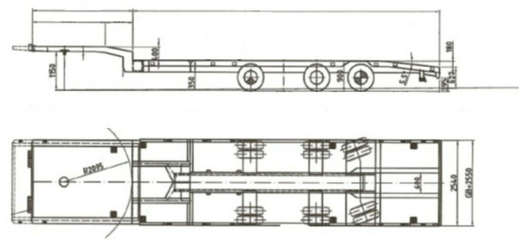 Tieflader Auflieger neu kaufen Meusburger 3-Achs-Semi-Satteltieflader Roadrunner Industrie: das Bild 7