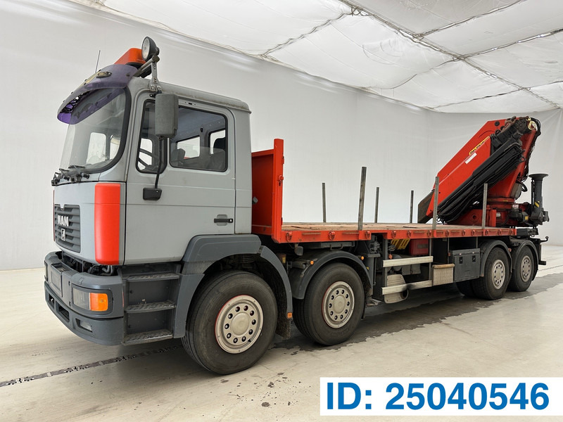 MAN 41.414 - 8x4 - Pritsche LKW, Autokran: das Bild 1 MAN 41.414 - 8x4 - Pritsche LKW, Autokran: das Bild 1