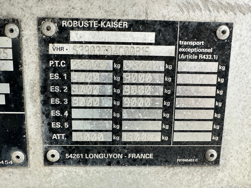 Kipper Auflieger Robuste Kaiser 60 cub in alu: das Bild 10