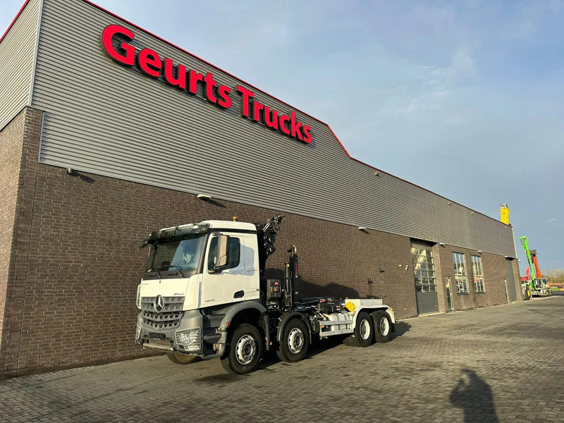 Abrollkipper Mercedes-Benz AROCS 4148 8X4 MET MULTILIFT ULT T 21 S51 HAAKARMSYSTEEM + HIAB X-HIPRO 232 E-6 KRAAN/CRANE/KRAN/GRUA: das Bild 10 Abrollkipper Mercedes-Benz AROCS 4148 8X4 MET MULTILIFT ULT T 21 S51 HAAKARMSYSTEEM + HIAB X-HIPRO 232 E-6 KRAAN/CRANE/KRAN/GRUA: das Bild 10