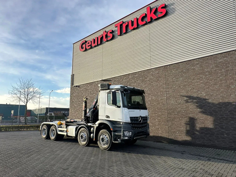 Abrollkipper Mercedes-Benz AROCS 4148 8X4 MET MULTILIFT ULT T 21 S51 HAAKARMSYSTEEM + HIAB X-HIPRO 232 E-6 KRAAN/CRANE/KRAN/GRUA: das Bild 15 Abrollkipper Mercedes-Benz AROCS 4148 8X4 MET MULTILIFT ULT T 21 S51 HAAKARMSYSTEEM + HIAB X-HIPRO 232 E-6 KRAAN/CRANE/KRAN/GRUA: das Bild 15