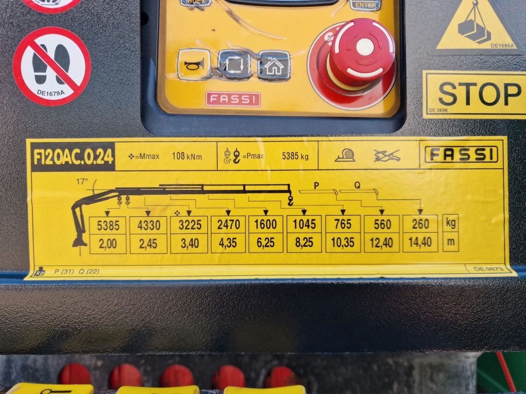 Autokran Mercedes-Benz Axor 1824 / FASSI F120AC 024 E + ACTIVE Mercedes-Benz Axor 1824 / FASSI F120AC 024 E + GLAS: das Bild 10