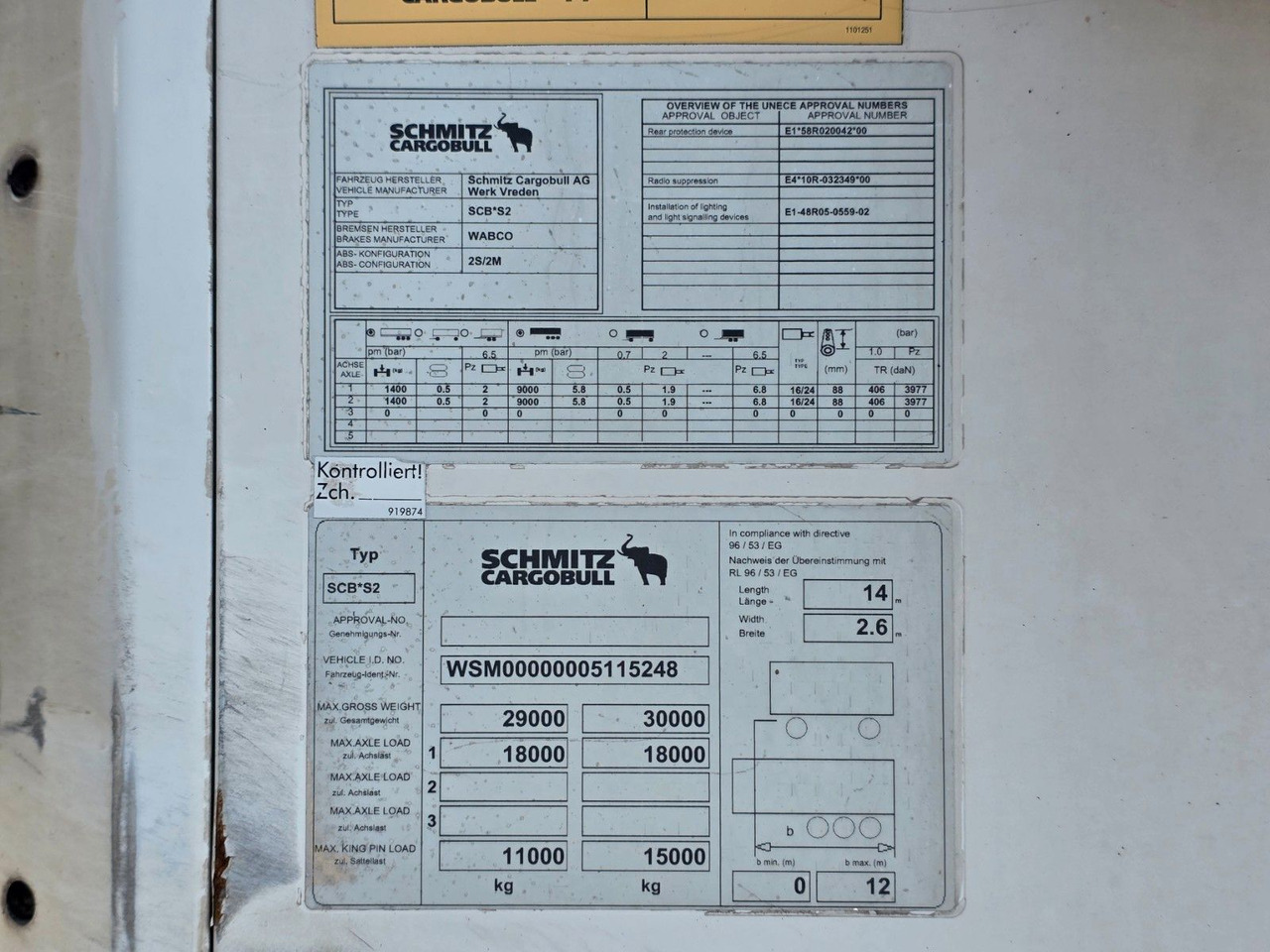 Kühlkoffer Auflieger Schmitz Cargobull SKO 18/L - 13.4 FP 60 COOL / ROLLTOR: das Bild 28