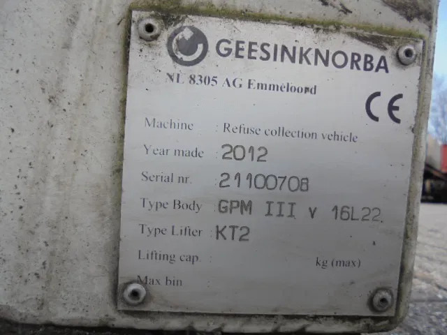 Müllwagen GEESINK GPM III KT 2: das Bild 12