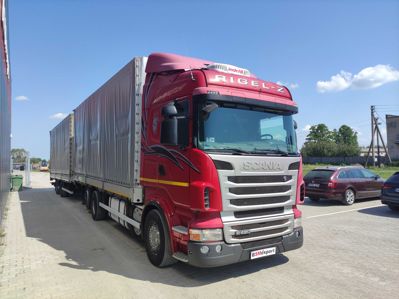 Scania R420 curtainsider truck + curtain side trailer - Plane LKW: das Bild 2 Scania R420 curtainsider truck + curtain side trailer - Plane LKW: das Bild 2