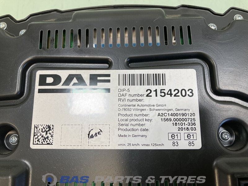 DAF XF106 Instrumentenpaneel DAF 1958084 - Armaturenbrett für LKW: das Bild 3 DAF XF106 Instrumentenpaneel DAF 1958084 - Armaturenbrett für LKW: das Bild 3