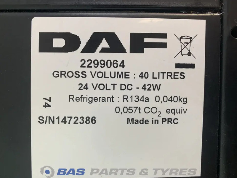 DAF XF106 Koelkast DAF 40 Liter 1845851 - Ersatzteile für LKW: das Bild 5 DAF XF106 Koelkast DAF 40 Liter 1845851 - Ersatzteile für LKW: das Bild 5