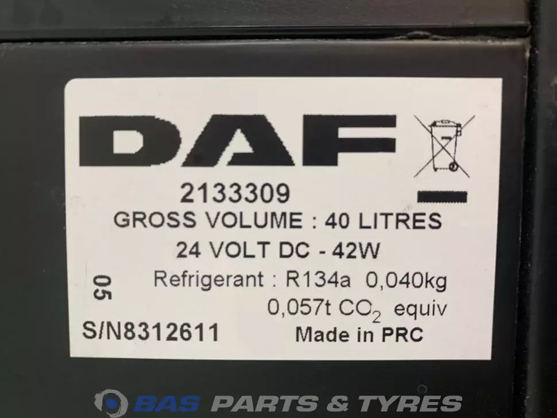 DAF XF106 Koelkast DAF 40 Liter 1845851 - Ersatzteile für LKW: das Bild 5 DAF XF106 Koelkast DAF 40 Liter 1845851 - Ersatzteile für LKW: das Bild 5