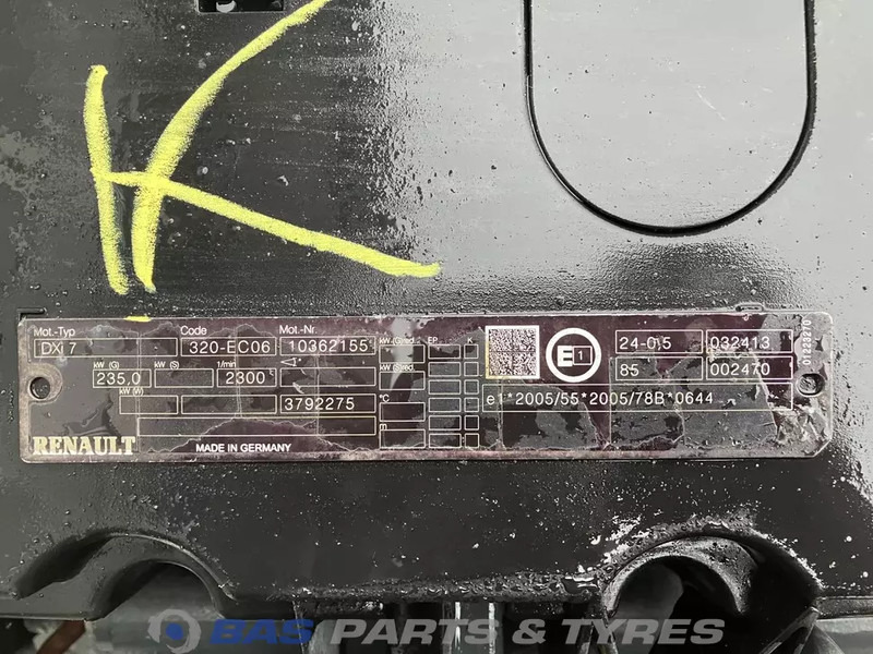 Renault Premium Euro 4-5 Motor Renault DXi7 320 7421464855 - Motor für LKW: das Bild 5 Renault Premium Euro 4-5 Motor Renault DXi7 320 7421464855 - Motor für LKW: das Bild 5