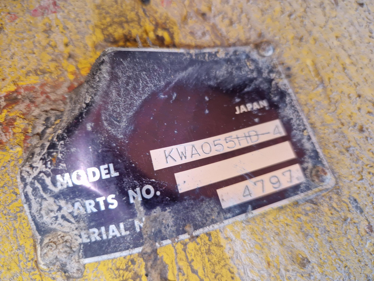 EJE TRASERO KOMATSU KWA055HD-4 - Achse und Teile für Baumaschine: das Bild 4 EJE TRASERO KOMATSU KWA055HD-4 - Achse und Teile für Baumaschine: das Bild 4