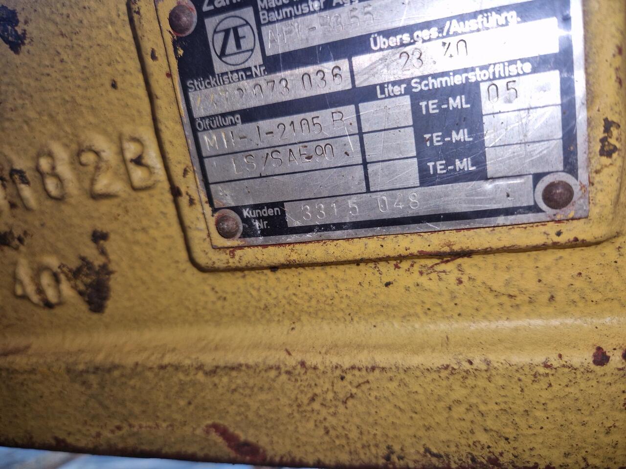 Eje ZF AP355 - Achse und Teile für Baumaschine: das Bild 4 Eje ZF AP355 - Achse und Teile für Baumaschine: das Bild 4