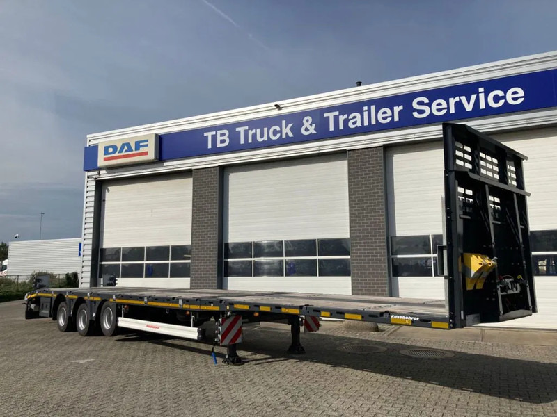 Kässbohrer SPA M3 / 1N - 18 / 27 Heavy Duty uitschuifbare vlakke mega trailer met liftas, rongen en oprijplaten - Koffer Auflieger: das Bild 3 Kässbohrer SPA M3 / 1N - 18 / 27 Heavy Duty uitschuifbare vlakke mega trailer met liftas, rongen en oprijplaten - Koffer Auflieger: das Bild 3