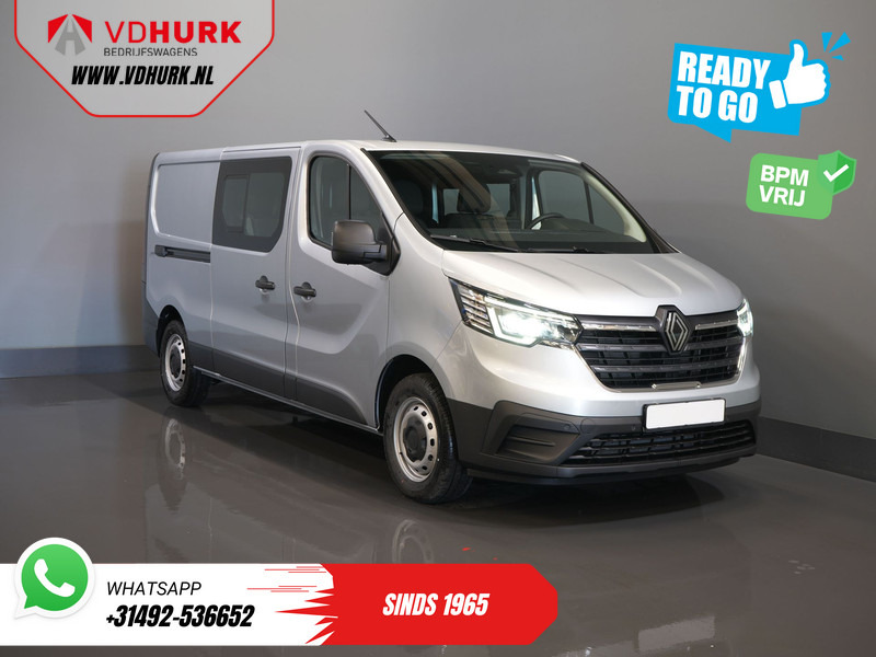 Renault Trafic 2.0 dCi 130 pk L2 BPM VRIJ! DC Dubbel Cabine LED/ 2xSchuifdeur/ Navi/ Carplay/ Camera/ PDC/ Cruise - Kleintransporter, Transporter mit Doppelkabine: das Bild 1 Renault Trafic 2.0 dCi 130 pk L2 BPM VRIJ! DC Dubbel Cabine LED/ 2xSchuifdeur/ Navi/ Carplay/ Camera/ PDC/ Cruise - Kleintransporter, Transporter mit Doppelkabine: das Bild 1