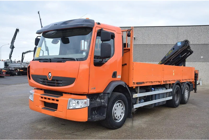 Renault Premium 410 - Pritsche LKW, Autokran: das Bild 2 Renault Premium 410 - Pritsche LKW, Autokran: das Bild 2