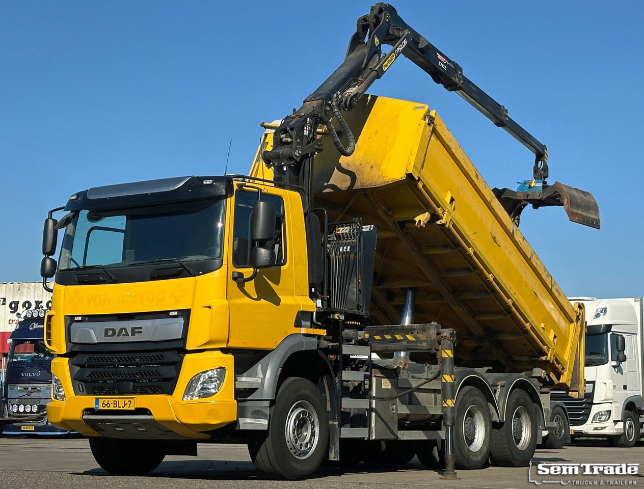 DAF CF 410 FAT 6X4 188.000 KM Palfinger 17 TON/Meter Kraan 2 Zijdige Ruizeveld K - Autokran: das Bild 1 DAF CF 410 FAT 6X4 188.000 KM Palfinger 17 TON/Meter Kraan 2 Zijdige Ruizeveld K - Autokran: das Bild 1