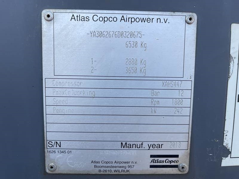 Atlas-Copco XAHS 447 CD - N - Luftkompressor: das Bild 2 Atlas-Copco XAHS 447 CD - N - Luftkompressor: das Bild 2