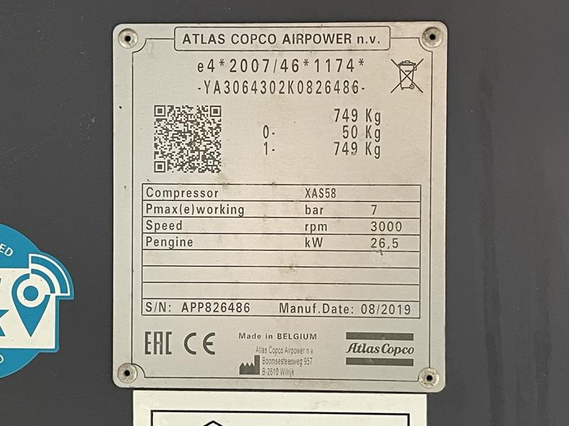 Atlas-Copco XAS 58 KD - Luftkompressor: das Bild 4 Atlas-Copco XAS 58 KD - Luftkompressor: das Bild 4