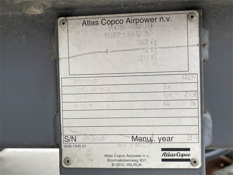Atlas-Copco XAS 97 DD - N - Luftkompressor: das Bild 5 Atlas-Copco XAS 97 DD - N - Luftkompressor: das Bild 5