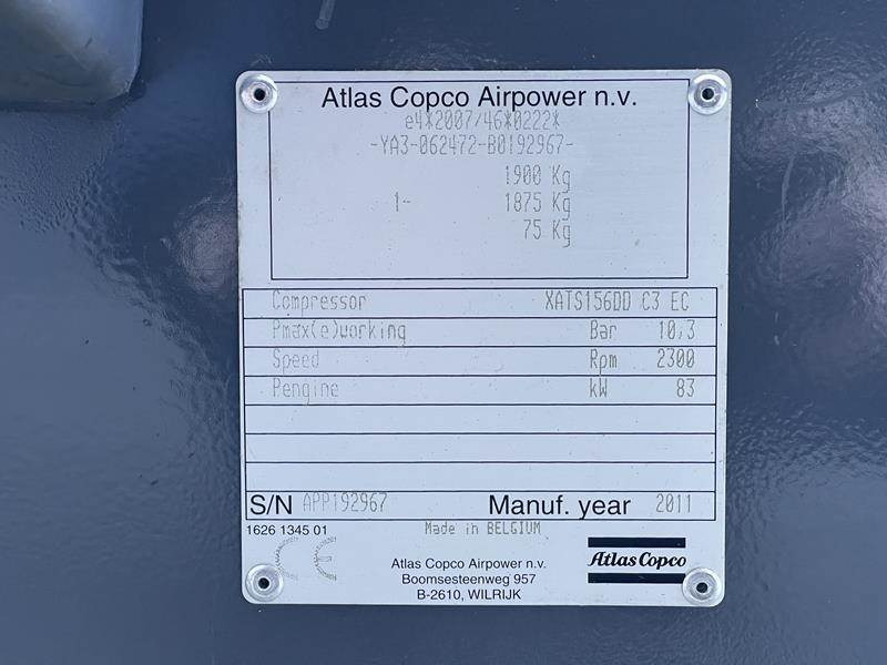 Atlas-Copco XATS 156 DD - N - Luftkompressor: das Bild 5 Atlas-Copco XATS 156 DD - N - Luftkompressor: das Bild 5