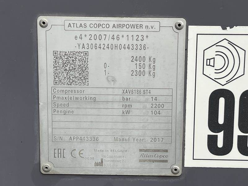 Atlas-Copco XAVS 186 ST IV JD - N - Luftkompressor: das Bild 5 Atlas-Copco XAVS 186 ST IV JD - N - Luftkompressor: das Bild 5