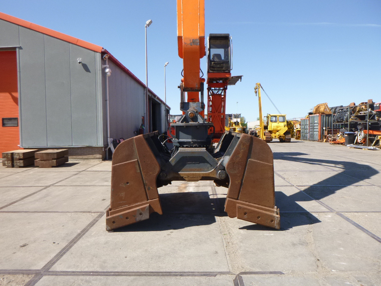 Umschlagbagger FIAT-HITACHI EX455 Stationary dock/ship material handler: das Bild 7